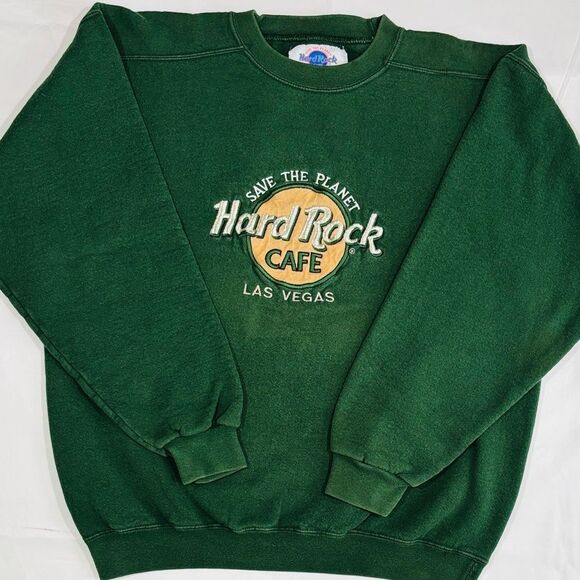 Hard Rock Cafe Other - Vintage Hard Rock Cafe Save The Planet Las Vegas Embroidered Crewneck Sweater